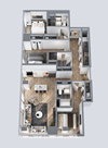3 Bedroom Co-Living Furnished